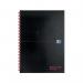 Oxford Black N Red Hardback Wirebound Recycled Notebook 140 Pages A4 (Pack of 2) 400194990 JD67023