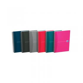 Oxford Card Cover Wirebound Notebook A5 Assorted (Pack of 5) 100103741 JD67514