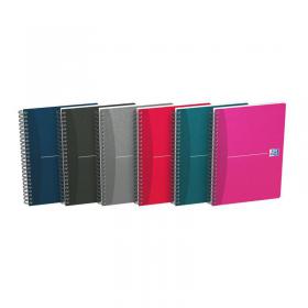 Oxford Card Cover Wirebound Notebook A5 Assorted (Pack of 5) 100103741 JD67514