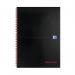 Black n Red Wirebound Hardback Notebook 140 Pages A4 (Pack of 2) 400155309 JD72830