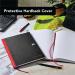 Black n Red Casebound Hardback Notebook Ruled 192 Pages A4 (Pack of 2) 400155360 JD72861