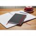 Black n Red Casebound Hardback Notebook Ruled A4 Black 400038675 JD812000