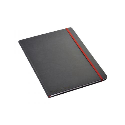 Oxford Black n Red A4 192 Pages Matte Casebound Hard-Back Ruled Notebook Pack of 1 Pack of 5 A4