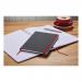 Black n Red Casebound Hardback Notebook A4 Black 400038675