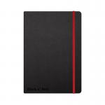 Black n Red Casebound Hardback Notebook Ruled A5 Black 400033673 JD812001