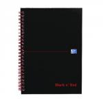 Black n Red Wirebound Hardback Notebook A5 (2 Packs of 5) JD831011