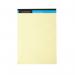 The image shows a pack of 10 Cambridge Legal Notebooks in bright yellow color. Each notebook has 100 pages and features ruled lines for everyday use. The A4 size makes it ideal for writing, drawing, or note-taking. Perfect for professionals or students, these legal pads are a must-have for staying organized.