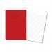 Hamelin Exercise Book 8mm Lined 80 Page A4 Red (Pack of 50) 100103371 JD93707