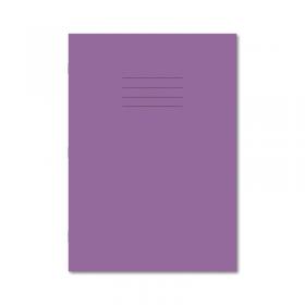 Hamelin Exercise Book 8mm Lined 80 Page A4 Purple (Pack of 50) 100102203 JD93708