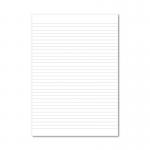 Hamelin Loose Leaf Paper 8mm Lined 1000 Page Unpunched No Margin A4 (Pack of 5) 100100776 JD95446