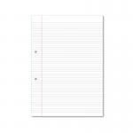 Hamelin Loose Leaf Paper 6mm Lined 1000 Page Punched 2 Hole A4 (Pack of 5) 100100617 JD95464