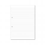Hamelin Loose Leaf Paper 8mm Lined 1000 Page Punched 2 Hole A4 (Pack of 5) 100105063 JD95466