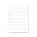 Hamelin Loose Leaf Paper 8mm Lined 1000 Page Punched 2 Hole A4 (Pack of 5) 100105063 JD95466