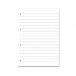 Hamelin Loose Leaf Paper 8mm Lined 1000 Page Punched 4 Hole A4 (Pack of 5) 100102905 JD95469