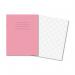 Hamelin Exercise Book 7mm Squared 80 Page 229x178mm Pink (Pack of 100) 100104408 JD96093