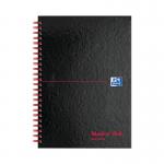 Black n Red Wirebound Recycled Ruled Hardback Notebook A5 (Pack of 5) 100080113 JDA67026