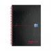 Black n Red Wirebound Recycled Ruled Hardback Notebook A5 (Pack of 5) 100080113 JDA67026