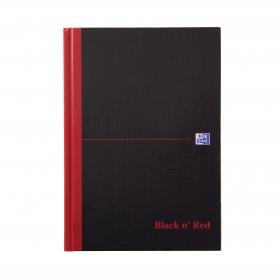 Black n Red Casebound Hardback Single Cash Book A5 (Pack of 5) 100080414 JDB66853