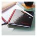 Black n Red Ruled Wirebound Hardback Notebook A4 (Pack of 5) 846350115