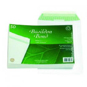 Basildon Bond C5 Pocket Envelope Plain White (Pack of 50) B80277 JDB80277