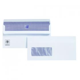 Plus Fabric DL Envelopes Window Wallet Self Seal 120gsm White (Pack of 500) C22570 JDC22570