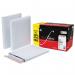 This photo shows a pack of 100 Plus Fabric Gusset Envelopes in C4 size. The envelopes have a peel and seal closure and are made of 120gsm white paper. The gusset adds extra space for storing bulky documents or items.