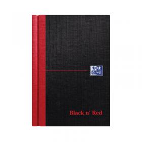 Black n Red Casebound Hardback Notebook 192 Pages A6 (Pack of 5) 100080429 JDC66655