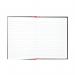 Black n Red Casebound Hardback Notebook 192 Pages A6 (Pack of 5) 100080429 JDC66655