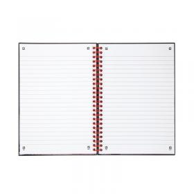 Black n Red Wirebound Ruled Polypropylene Notebook 140 Pages A5 (Pack of 5) 100080140 JDC67009