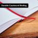Black n Red Casebound Ruled Recycled Hardback Notebook 192 Pages A5 (Pack of 5) 100080430 JDC93256