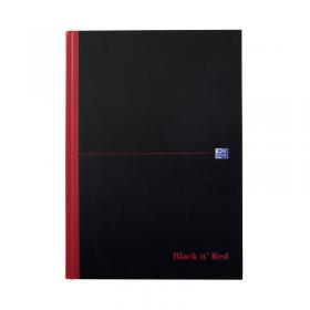 Black n Red Casebound Ruled Hardback Notebook A4 (Pack of 5) 100080446 JDD66174