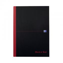 Black n Red Casebound Ruled Hardback Notebook A4 (Pack of 5) 100080446 JDD66174