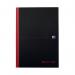 Black n Red Casebound Ruled Hardback Notebook A4 (Pack of 5) 100080446 JDD66174