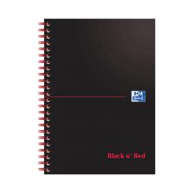 Black n Red Wirebound Notebook 100 Pages A5 (Pack of 10) 1100080155 JDD66369