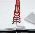 Black n Red Wirebound Hardback Ruled Notebook A6 (Pack of 5) 100080448 JDD67011