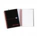 Black n Red Ruled Perforated Wirebound Hardback Notebook A6 (Pack of 5) 100080448