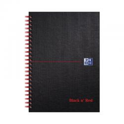 Black n Red Wirebound Ruled Hardback Notebook 140 Pages A5 (Pack of 5) 100080154 JDD96646