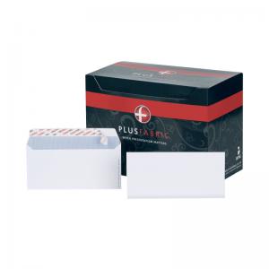 Plus Fabric DL Envelopes Wallet Peel and Seal 120gsm White Pack of 500