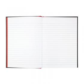 Black n Red Casebound Hardback Notebook 192 Pages A5 (Pack of 5) 100080459 JDE66857