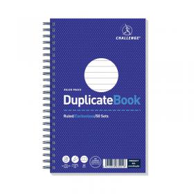 Challenge Carbonless Wirebound Duplicate Book 50 Sets 210x130mm (5 Pack) 100080469 JDF63001