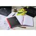 Black n Red Casebound Ruled Hardback Notebook A4 100080473 JDF66069