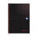 Black n Red Wirebound Notebook 100 Pages A4 (Pack of 10) 100080174 JDF66368