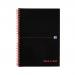 Black n Red Wirebound Notebook 100 Pages A4 (Pack of 10) 846350152