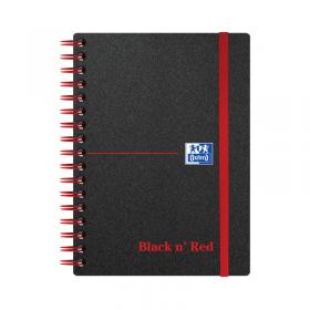 Black n Red Wirebound Polypropylene Ruled Notebook 140 Pages A6 (Pack of 5) 100080476 JDF67010