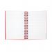 Black n Red Wirebound Polypropylene Ruled Notebook 140 Pages A6 (Pack of 5) 100080476 JDF67010