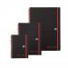 Black n Red Ruled Polypropylene Wirebound Notebook 140 Pages A6 (Pack of 5) 100080476