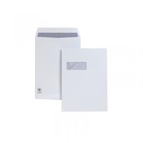 Plus Fabric C4 Envelope Pocket Window Self and Seal 120gsm White (Pack of 250) H27070 JDH27070