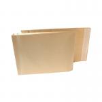 The image shows a stack of 100 manila envelopes, each measuring 381x279x50mm. These New Guardian Armour Gusset Envelopes have a sturdy, protective design, perfect for keeping important documents safe during transport or storage.