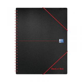 Black n Red Wirebound Polypropylene Meeting Book 160 Pages A4+ (Pack of 5) 100104323 JDH66071