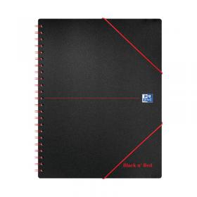 Black n Red Wirebound Polypropylene Meeting Book 160 Pages A4+ (Pack of 5) 100104323 JDH66071